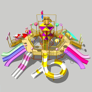 Nhà Máy Giá sợi thủy tinh hồ bơi người lớn trẻ em trò chơi giải trí trong nhà/ngoài trời sân chơi công viên nước thiết bị sử dụng nhà - Product Image 2