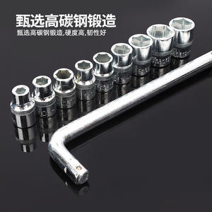 Jeu de clés à douilles professionnel 40 pièces 1/2 pouce en acier haute teneur en carbone zingué, avec cliquet et douilles, pour réparation automobile - Product Image 5