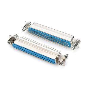 ขั้วต่อ D-SUB 37 พิน DB37 ตัวเมีย คุณภาพสูง แบบ 180 องศา สำหรับ PCB ชนิด V/T พร้อม 4-40 #   ถั่ว - Product Image 1