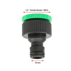 Connecteur d'eau en plastique 4/7 à raccord rapide pour tuyau d'irrigation de jardin, système d'arrosage goutte à goutte, adaptateur de tuyau en vrac - Product Image 5