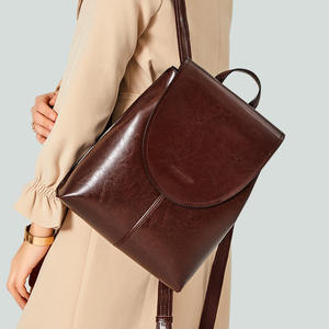 AndoBag Nuevas Mochilas para Mujer de Cuero Vacuno Genuino, Bolso de Hombro de Gran Capacidad, Bolso de Mano de Cuero Encerado Vintage a la Moda - Product Image 2