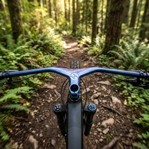 <span class=keywords><strong>Manillar</strong></span> Integrado de Carbono para Bicicleta de Montaña <span class=keywords><strong>TOSEEK</strong></span>, Ancho de 660/800 mm -17 °   Tubo de dirección Rise de 28,6 mm con luz que cambia de color para exteriores, 285 g - Product Image 1