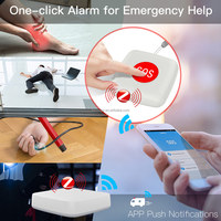SLS Mini Zigbee barre de bouton de panique d'urgence SOS interrupteur batterie Android App télécommande pour enfants âgés application à domicile