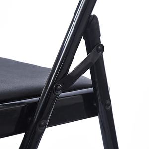 كرسي تدريب عصري مريح قابل للطي من جلد البولي يوريثين للطلاب ، تصميم معدني متين للدراسة في المكتب للحدائق - Product Image 6