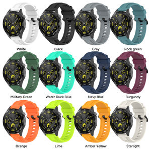 สายซิลิโคน20มม. 22มม. สำหรับ <span class=keywords><strong>Samsung</strong></span> Galaxy WATCH 6 5 4 Active 2 S3เกียร์กีฬา6คลาสสิก43 47มม. วงซิลิโคน - Product Image 4