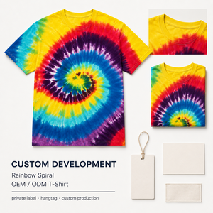 <span class=keywords><strong>Camiseta</strong></span> Tie Dye Personalizada con Certificación GOTS y OEKO-TEX, 220 g/m², Algodón, para Festivales, Fabricante de Ropa Urbana con Marca Privada OEM - Product Image 3