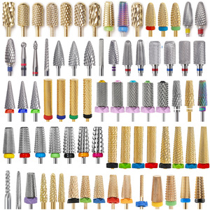 Collection de têtes de ponçage en acier au tungstène pour nail art transfrontalier – Élimination rapide des cuticules et des peaux mortes en deux sens – Prétraitement rapide - Product Image 1