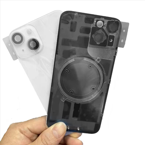 เคสหลังแบตเตอรี่ <span class=keywords><strong>iPhone</strong></span> สำหรับ <span class=keywords><strong>iPhone</strong></span> 14 พร้อมฝาหลัง+โครงกลาง+ถาดใส่ซิม+ปุ่มด้านข้าง สีดำ - Product Image 4