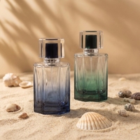 Flacon de parfum de luxe personnalisé Anding, vide, moderne, haut de gamme, transparent avec verre pulvérisateur, 100 ml