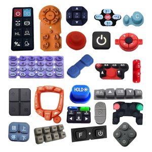 Boutons en caoutchouc silicone souple personnalisés par le fabricant, coussinets conducteurs en caoutchouc silicone pour télécommande, interrupteurs en caoutchouc silicone, couvercles de boutons poussoirs d'alimentation - Product Image 1
