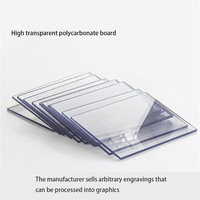 Panneau en plastique traité sur mesure, panneau en polycarbonate, panneau en plastique PC hautement transparent