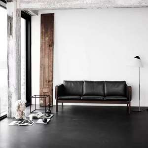 CH163 الأزرق الرجعية من هانز ويجنر كلاسيكي من العصور الوسطى هو الخيار الأمثل لغرفة المعيشة أو الفندق - Product Image 3