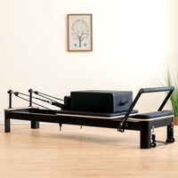 Lit de Pilates en alliage d'aluminium, petit modèle noir et blanc, pour studio de yoga et salle de sport, Reformer Shandong Texas