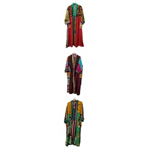 Kimono de Seda Floral Vintage para Mujer, Túnica Térmica para Baño de Primavera, Ropa de Playa, Bikini, Ropa de Dormir/Casa - Product Image 1