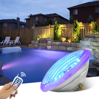 Fabricants Télécommande Verre Submersible Tuya Ip68 Étanche Rgb 12v Natation Sous-Marine Par 56 Led Piscine Lumière