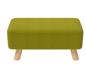 Modern Paper Upholstered Adjustable Height Removable Cover <strong>Small</strong> Square Footstool Ottoman <strong>Pouffe</strong> for Bedroom Hospital Hotel Use - Product Image 1