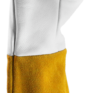 MaxiPact, guantes de soldadura divididos de piel de oveja y vaca de alta calidad, guantes de trabajo de cuero duraderos de costura anticorte - Product Image 6