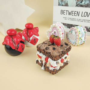 ธีมขนมหวานแม่เหล็กติดตู้เย็นรูปอาหารขนาดใหญ่ที่สร้างสรรค์สติกเกอร์ตกแต่งบ้านจำลองเค้กขนมหวาน - Product Image 4