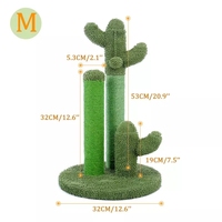 Vente en gros d'usine Entrepôt canadien Arbre à chat Cactus Poteau à gratter avec 3 boules pendantes de griffoir