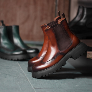 Zapatos de vestir de cuero <span class=keywords><strong>para</strong></span> <span class=keywords><strong>Hombre</strong></span>, botas con punta de cuero a la moda, regalos <span class=keywords><strong>para</strong></span> <span class=keywords><strong>Hombre</strong></span> que lo tiene todo - Product Image 5