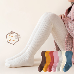 Nuovi Leggings per bambini caldi in lana spessa <span class=keywords><strong>a</strong></span> <span class=keywords><strong>righe</strong></span> verticali in tinta unita <span class=keywords><strong>collant</strong></span> in cotone invernale per ragazze - Product Image 4