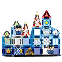 Ensemble de 42 mini-jouets magnétiques éducatifs Montessori transparents pour l'apprentissage des enfants
