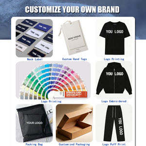 Sweat à capuche unisexe à fermeture éclair intégrale avec broderie personnalisée en bleu <span class=keywords><strong>ardoise</strong></span>, en coton mélangé respirant, streetwear, sweat à capuche Distrust pour homme - Product Image 6