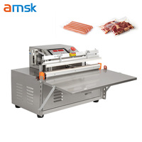 Scellant d'emballage sous vide en acier inoxydable ZK-500 pour saucisse poulet mouton Machine de pompage externe d'échappement d'air de bureau