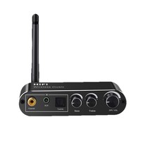 Receptor de Audio Inalámbrico 5.1, Reproductor de Plástico con Entrada AUX, USB y Reproducción desde Memoria USB, Adaptador con Control Remoto IR para PC, TV y Sistema de Altavoces Domésticos
