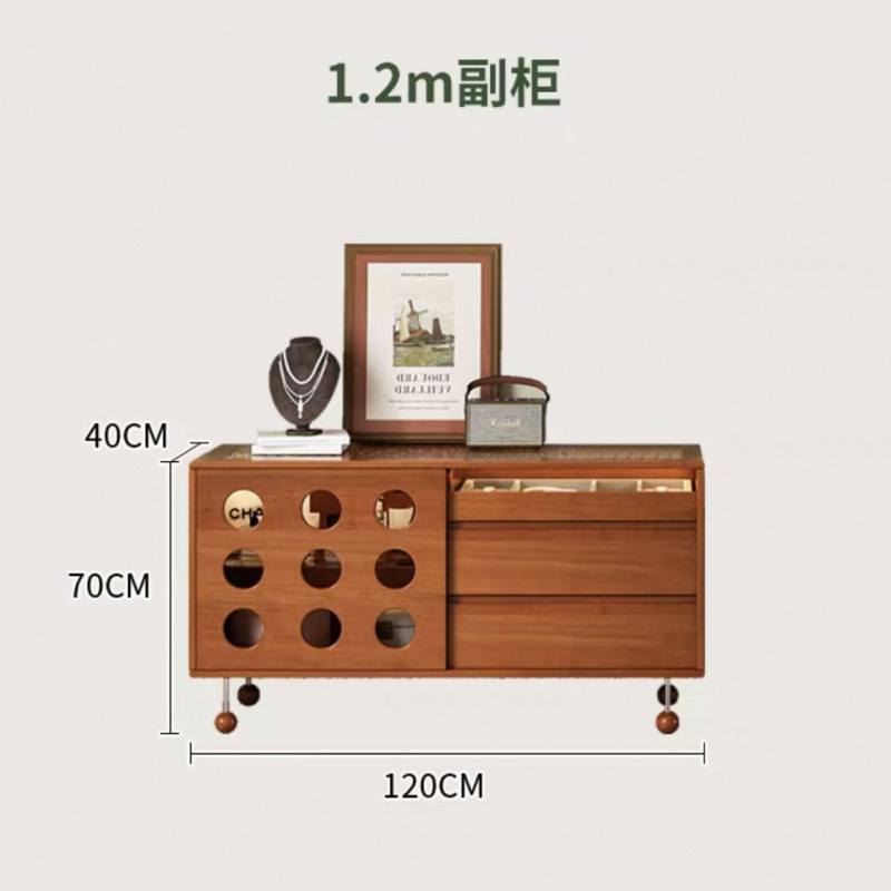 120cm pine side cabinet (excluding mirror)