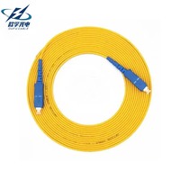 Cordon de brassage fibre optique monomode SC UPC 3,0 mm Simplex certifié CE, atténuation 0,2 dB, gaine extérieure LSZH, FC SC LC ST pour données