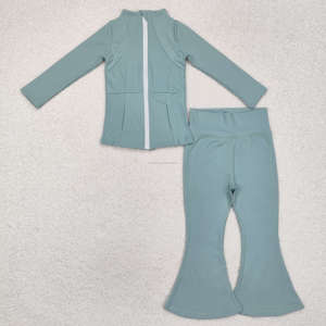 บูติก8ชุดเสื้อผ้าสำหรับเด็กผู้หญิงตัวเล็กน่ารักชุดโยคะแขนยาวลำลองสำหรับเด็กวัยหัดเดินฤดูใบไม้ร่วง - Product Image 6