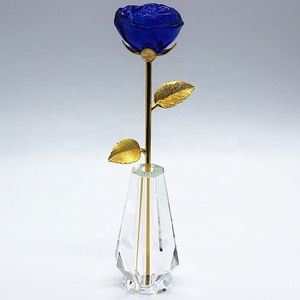 Hoa Hồng Pha Lê Màu Tím Trong Bình Hoa Bomboniere Quà Lưu Niệm Đám Cưới MH-H0128 - Product Image 5