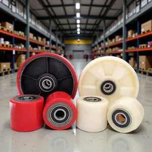 ล้อรถยกพาเลท วัสดุ PU สำหรับรถยกพาเลทไฮดรอลิกแบบแมนนวล ใช้สำหรับพื้นในอาคาร - Product Image 1