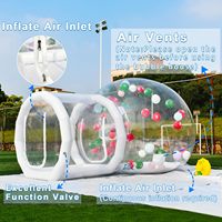 Maisons gonflables de ballon de tente de maison de rebond de bulle gonflable de haute qualité avec le dôme transparent imperméable de Camping de PVC