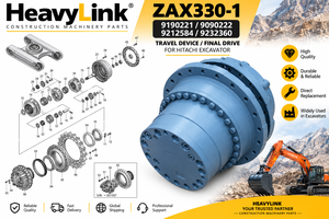 อะไหล่ชุดเกียร์ลดความเร็ว ZAX330-1 สำหรับรถขุดฮิตาชิ ชิ้นส่วนขับเคลื่อนตีนตะขาบ - Product Image 5