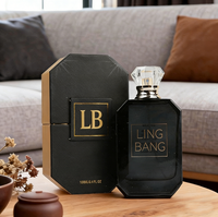 Flacon de parfum rectangulaire en verre de luxe avec pulvérisateur à pompe, couleur personnalisée, 30 ml/50 ml/100 ml, flacons vides