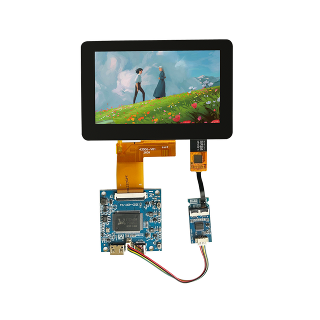 4.3Inch 480x272 IPS Panel Multi Capacitive Touch Screen Kit Lcd Display Module for Raspberry Pi 3 Tft Lcd Controller Board