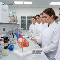 Modelo Anatómico de Corazón Humano de Tamaño Natural, Modelo de Corazón Desmontable para Enseñanza Cardiovascular, CE/ISO/ROHS/CNAS