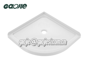 3-mặt Acrylic tắm Khay đơn ngưỡng 60x32 Alcove tắm Pan cơ sở với trái cống trong trắng - Product Image 3
