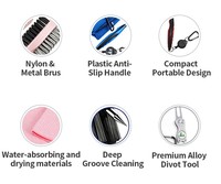 Kit de nettoyage pour le golf avec brosse, serviette et outil de réparation de divots, emballage personnalisé avec logo pour les amateurs de golf