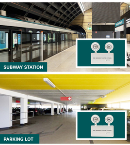 Đèn đôi khẩn cấp ánh sáng 2*1W ip30 không duy trì Lửa Đôi đầu sạc Sản phẩm bán buôn - Product Image 2