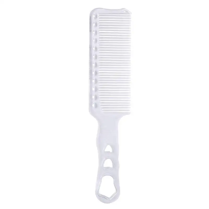 หวี Anti-static เรซิ่นช่างตัดผมหวีแบนผู้ชาย Hair Clipper Combs (โปร่งใส L) 2019 อุปกรณ์ตัดผม