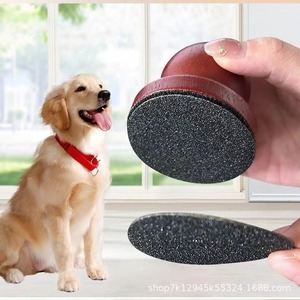 Lima de uñas redonda de madera para perros, herramienta desmontable de madera maciza para raspar las uñas de mascotas. - Product Image 1