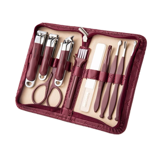 10pcs Carbon Steel <b>Nail</b> Clippers <b>Set</b> Portable Manicure Kit with Ear Scoop Beveled Tool and <b>Nail</b> File - Product Image 5