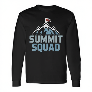 Camiseta de manga larga Summit Squad con cuello redondo, unisex, para adultos, para equipo de senderismo, ropa de aventura - Product Image 3