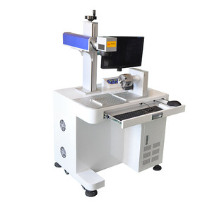 Máquina de marcado de código <span class=keywords><strong>QR</strong></span> láser de fibra de escritorio especialmente para placas de identificación de aluminio y Metal máquina de marcado láser de marcado PCB - Product Image 3