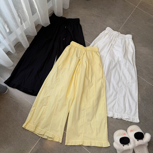 Pantalons larges pour femmes de style décontracté, tissu nettoyable à sec, service OEM, fabricant de vêtements au Vietnam - Product Image 2