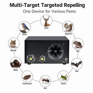 <span class=keywords><strong>Ahuyentador</strong></span> Ultrasónico <span class=keywords><strong>de</strong></span> Plagas para Interiores, Repelente <span class=keywords><strong>de</strong></span> Ratones, Murciélagos y Aves para Almacenes, Restaurantes y Garajes, Cobertura <span class=keywords><strong>de</strong></span> 500 m² - Product Image 1