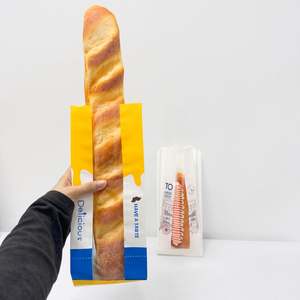 Sacs d'emballage alimentaire en papier kraft personnalisés en gros, résistants à la graisse, pour la livraison de biscuits, de pâtisseries, de pain, de collations, avec votre propre logo - Product Image 6